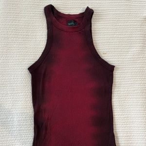 Tie Dye Rib Tank S